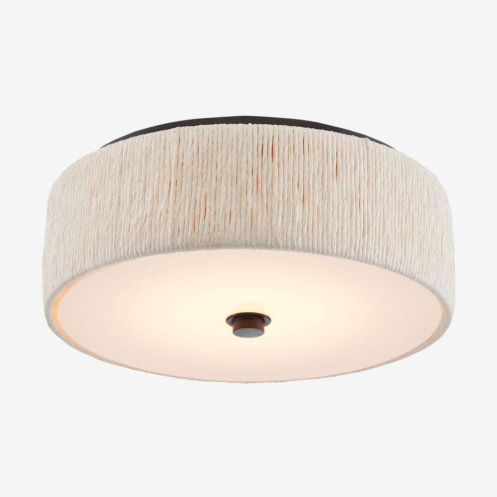Tyrone Classic Frosted Glass Flush Mount Ceiling Light - view 2