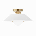 Otto Industrial Round Flush Mount Ceiling Light - view 1