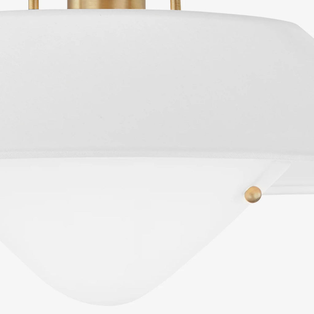 Otto Industrial Round Flush Mount Ceiling Light - view 7