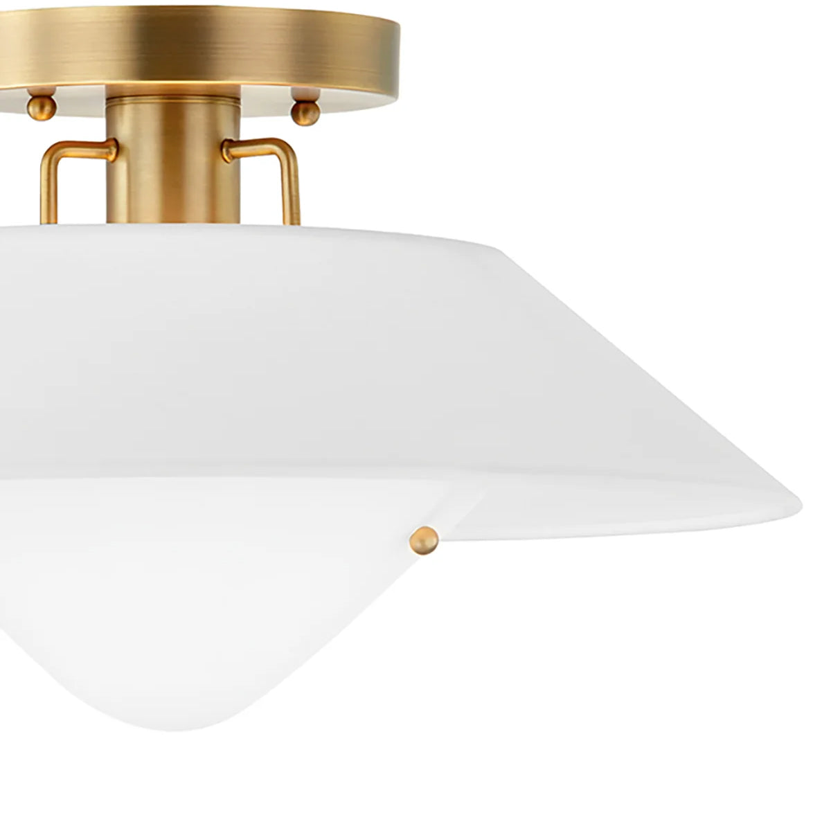 Otto Industrial Round Flush Mount Ceiling Light - view 8