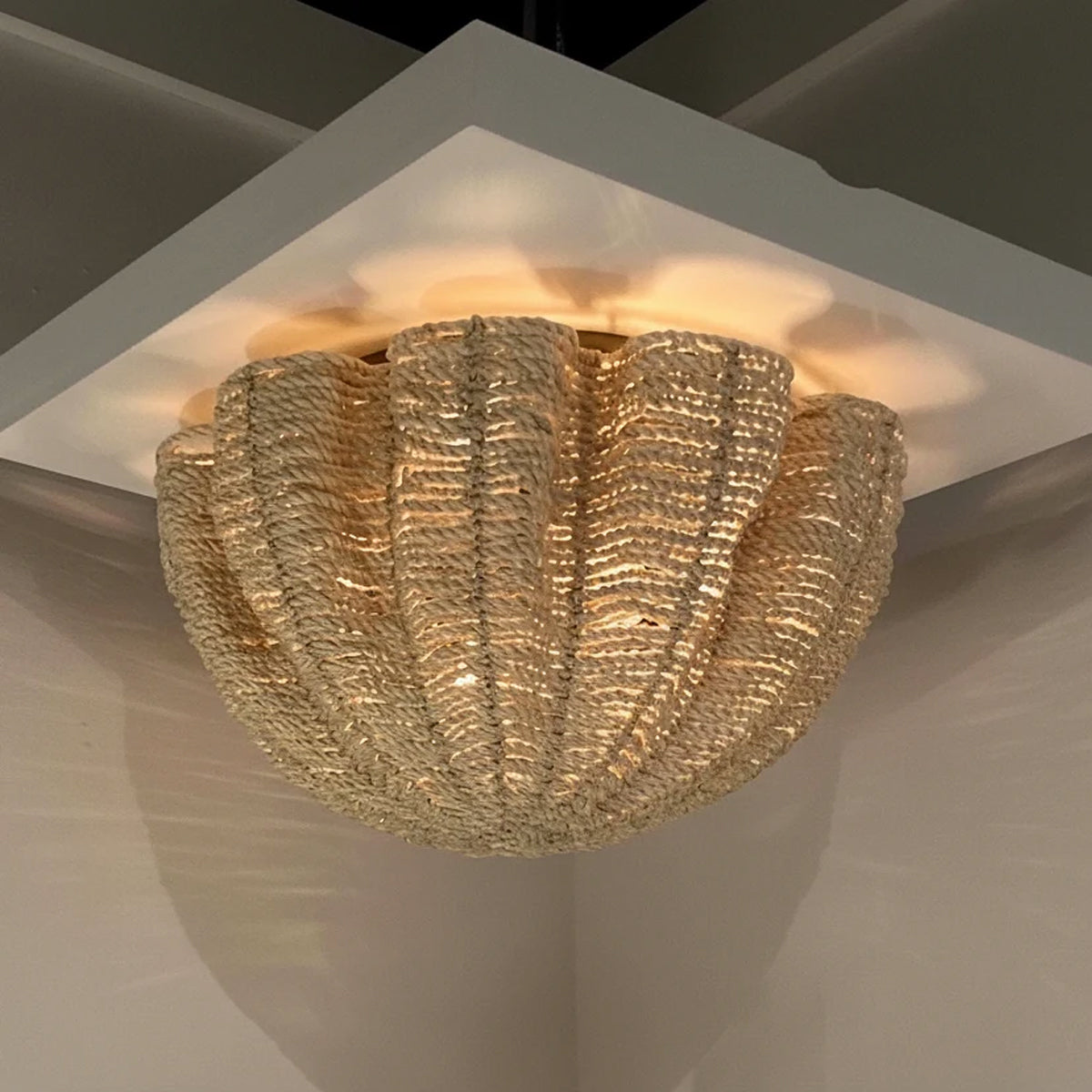 Isla Coastal-Inspired Flush Mount Ceiling Lamp - view 2