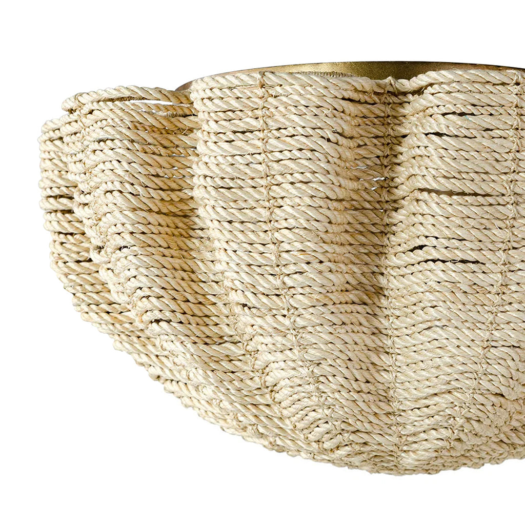 Isla Coastal-Inspired Flush Mount Ceiling Lamp - view 4