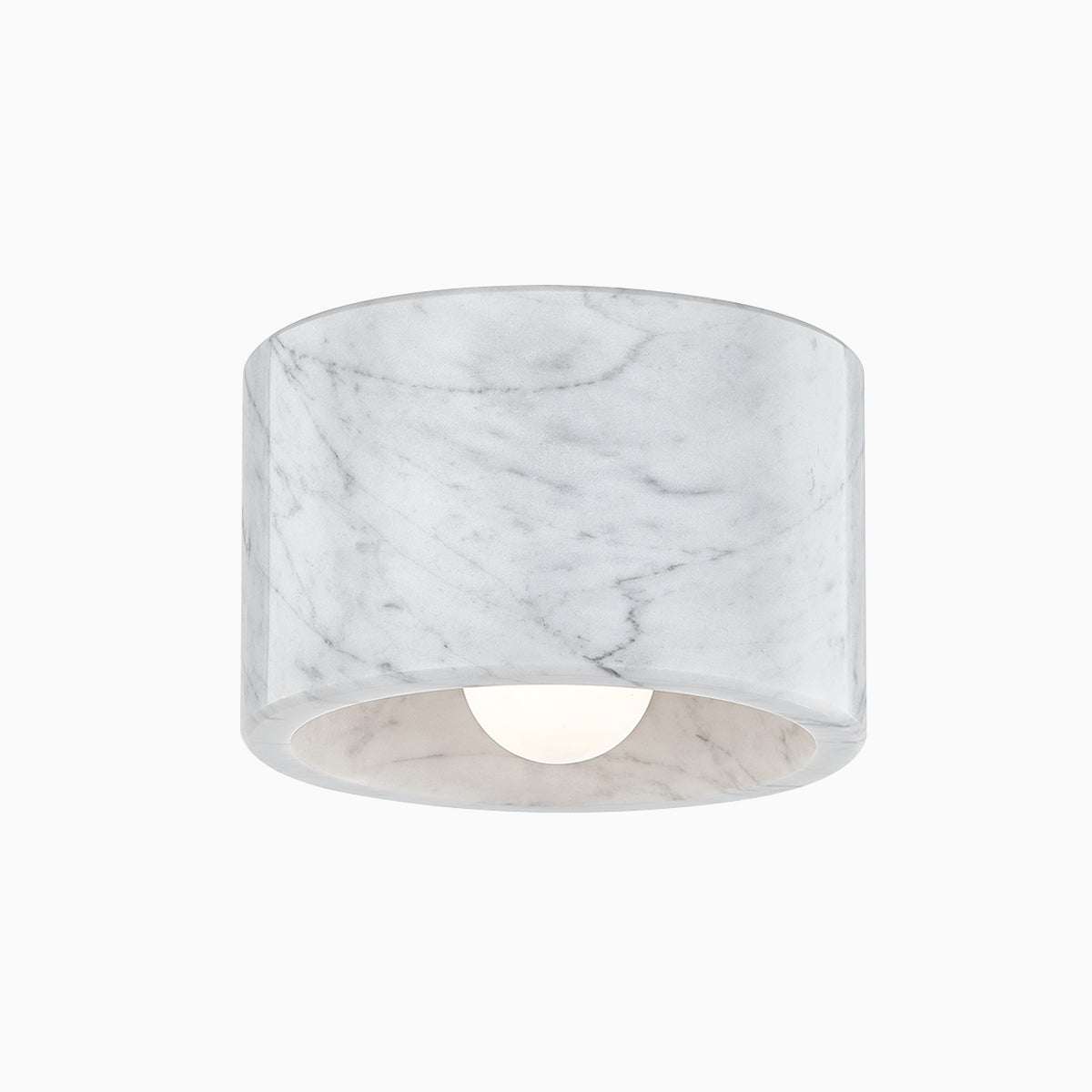 Loris Flush Mount — Geometric Ceiling Light with Warm Diffused Glow - view 1