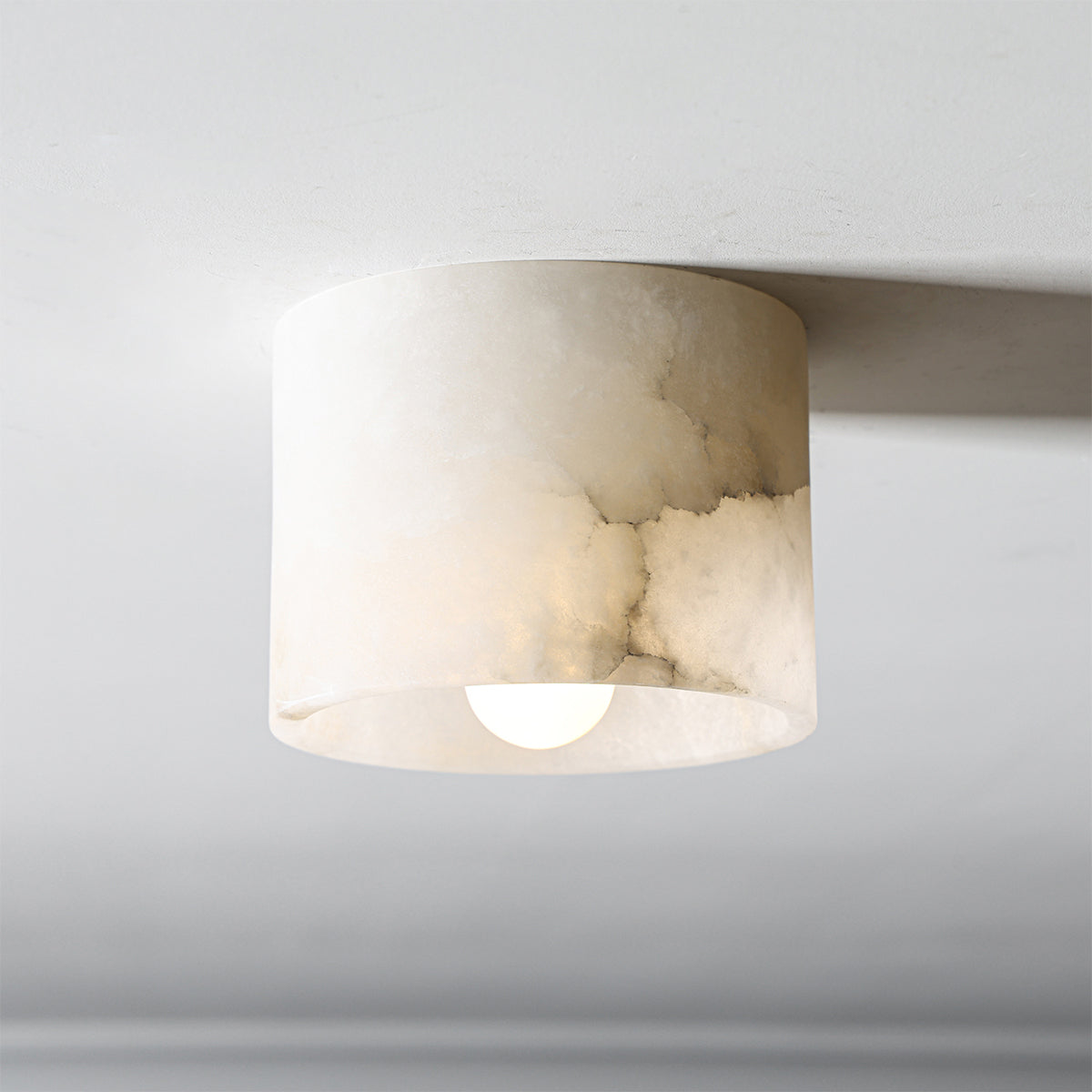 Loris Flush Mount — Geometric Ceiling Light with Warm Diffused Glow - view 2