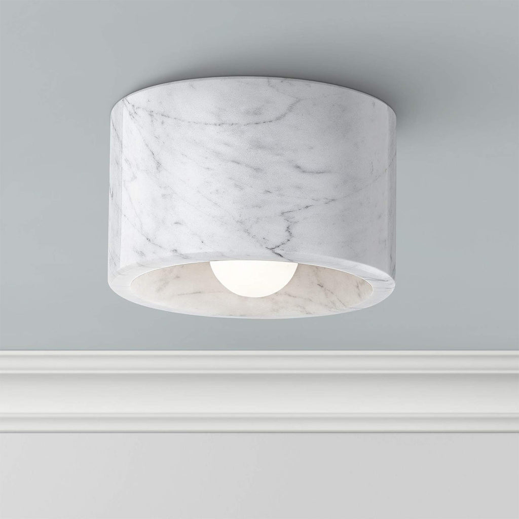 Loris Flush Mount — Geometric Ceiling Light with Warm Diffused Glow - view 3
