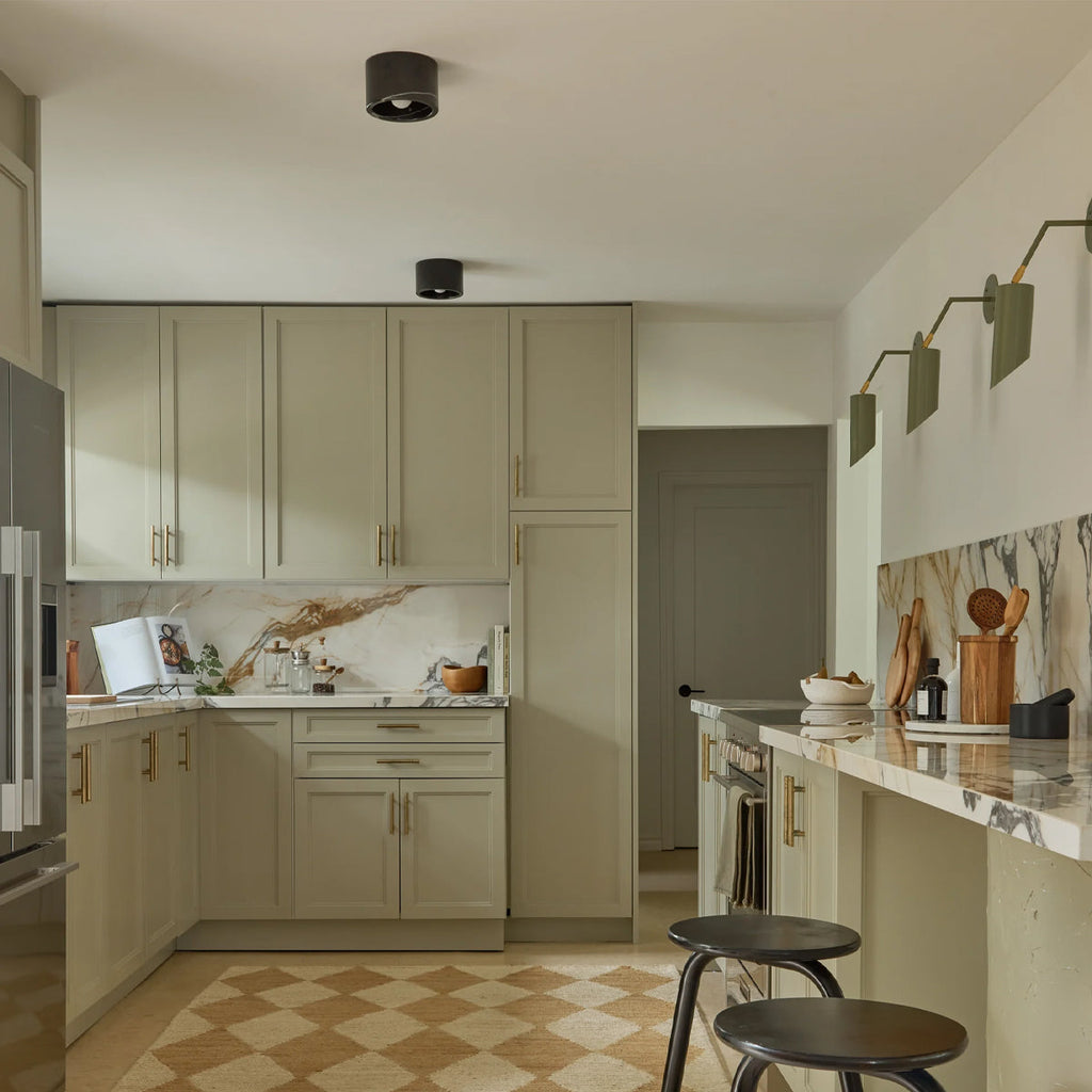 Loris Flush Mount — Geometric Ceiling Light with Warm Diffused Glow - view 7