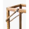 Rattan and Glass Lantern — Natural Rattan Lantern with Warm Even Glow - view 2