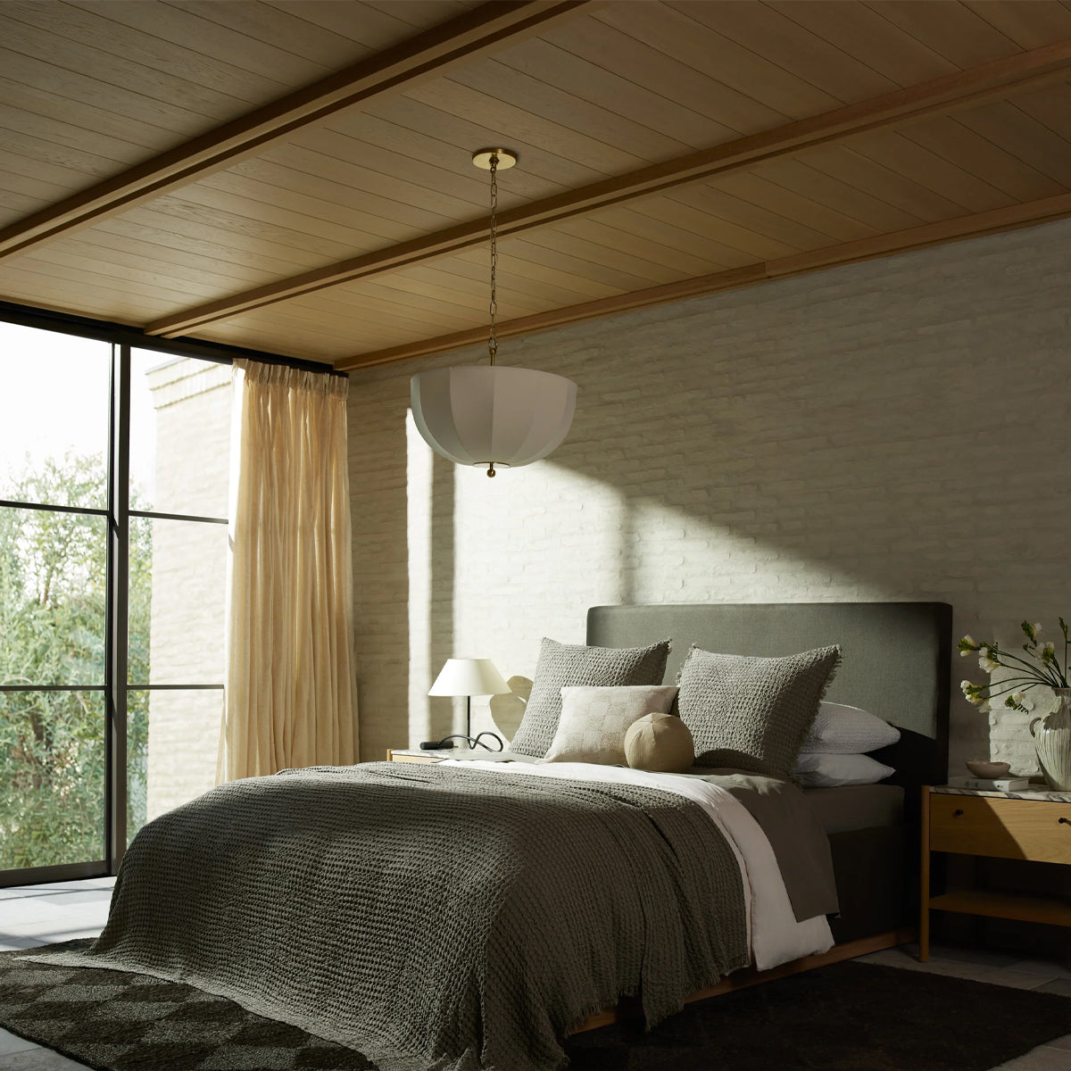 Meshelle Pendant — Open Metal Mesh Light with Warm Filtered Glow - view 4