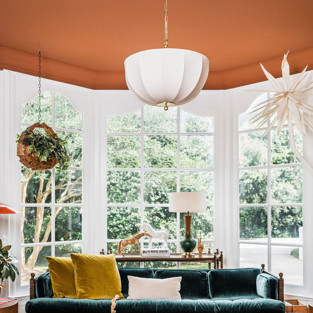Meshelle Pendant — Open Metal Mesh Light with Warm Filtered Glow - view 7