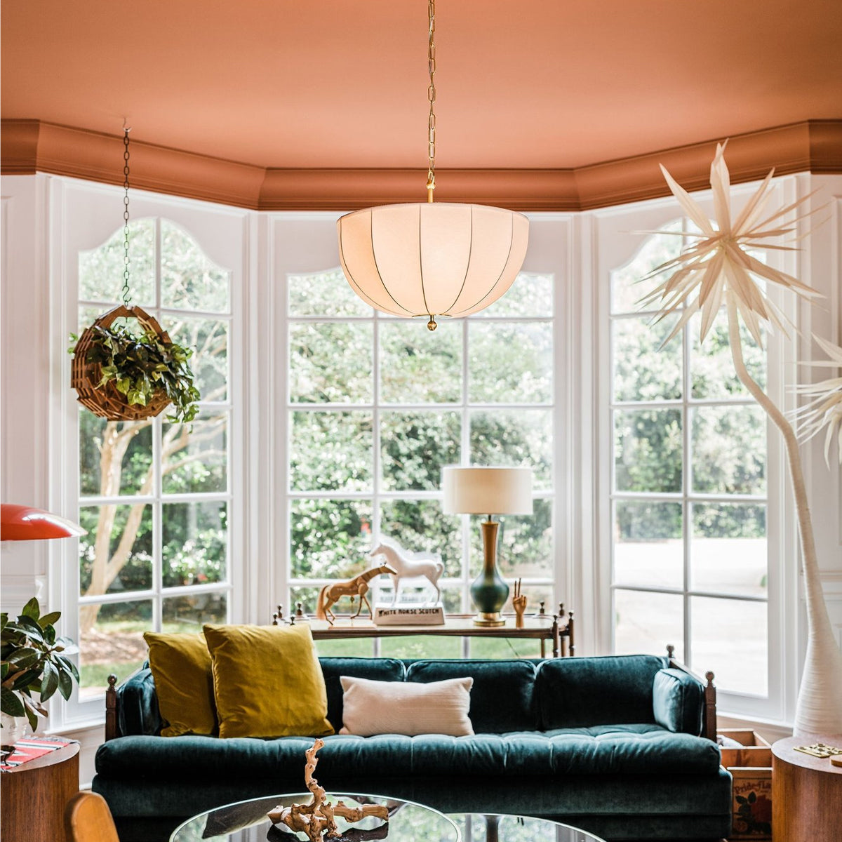 Meshelle Pendant — Open Metal Mesh Light with Warm Filtered Glow - view 8