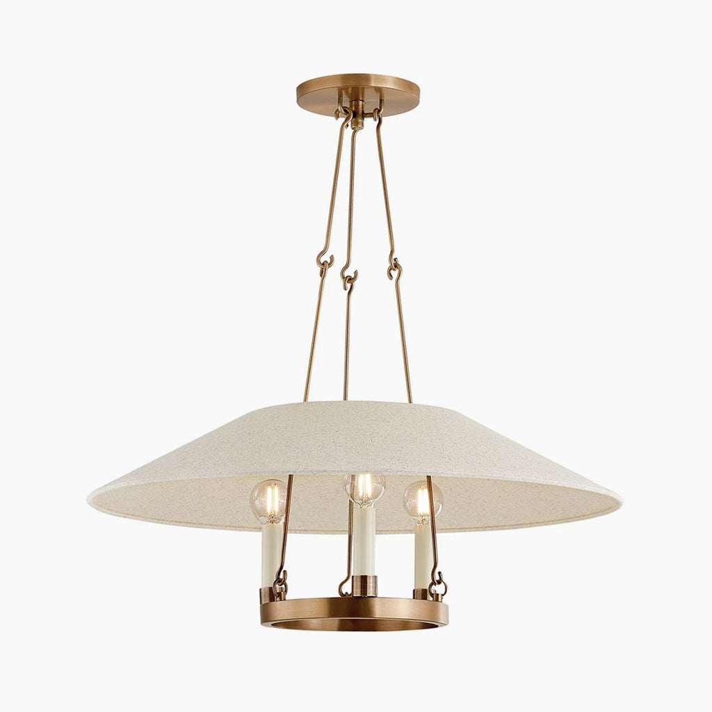 Archive Linen Shade Pendant Light - view 1