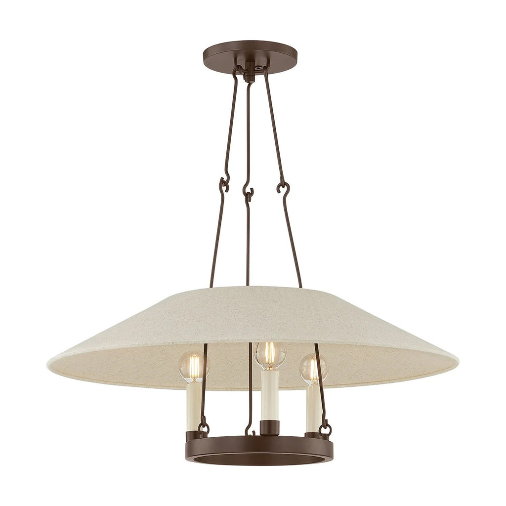 Archive Linen Shade Pendant Light - view 11