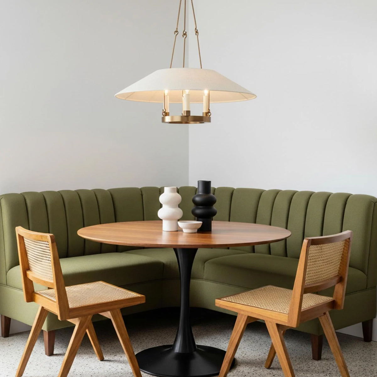 Archive Linen Shade Pendant Light - view 3