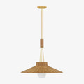 Laudine Wicker Pendant — Woven Hanging Light with Warm Dappled Glow - view 1