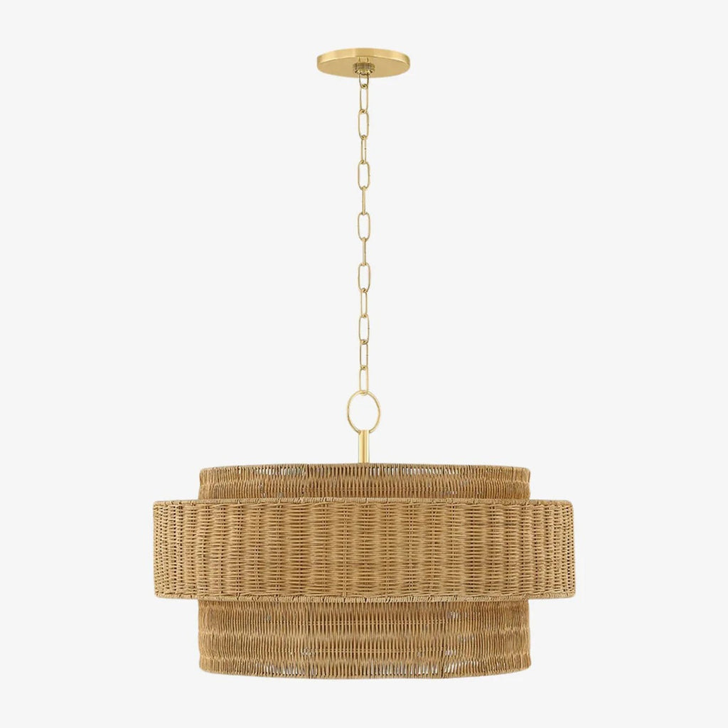 Danica Handwoven Wicker Pendant Light - view 1
