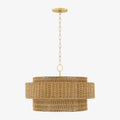 Danica Handwoven Wicker Pendant Light - view 1