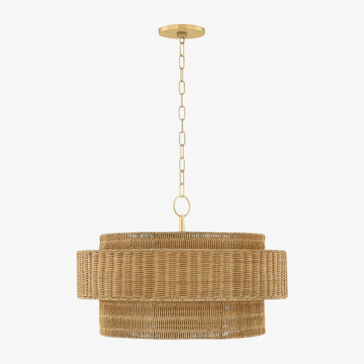 Danica Handwoven Wicker Pendant Light - view 1
