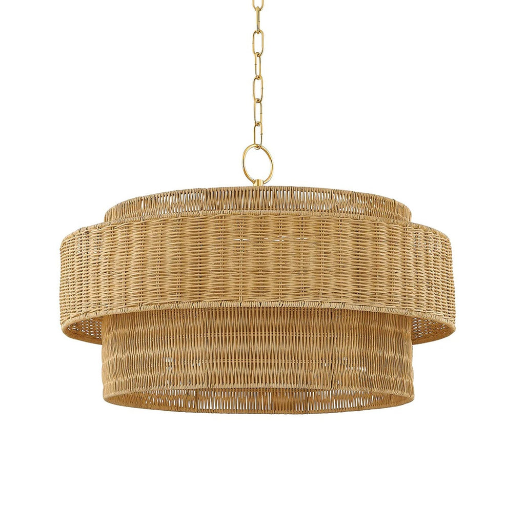 Danica Handwoven Wicker Pendant Light - view 4
