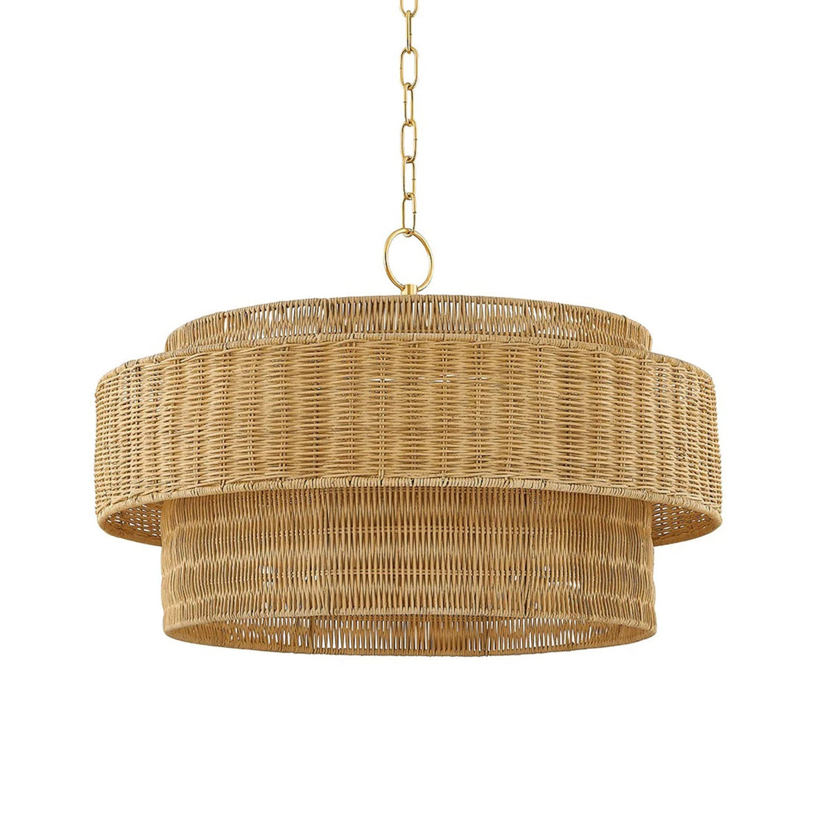 Danica Handwoven Wicker Pendant Light - view 4