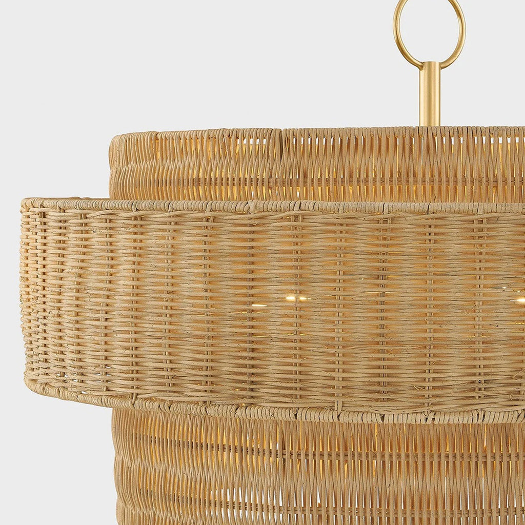Danica Handwoven Wicker Pendant Light - view 5