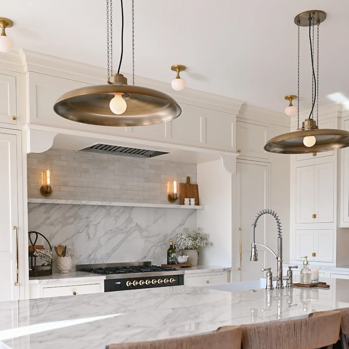 Rainhill Pendant — Dome Hanging Light with Warm Focused Downlight - view 4