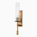 Elton Sconce — Mid-Century Brushed Brass Wall Light - view 1