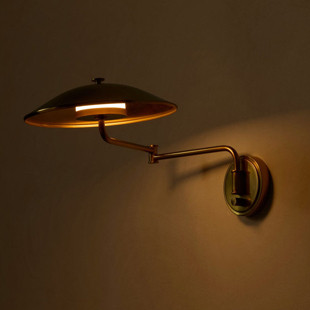 Brockville Sconce — Classic Lantern Wall Light in Aged Bronze - view 6