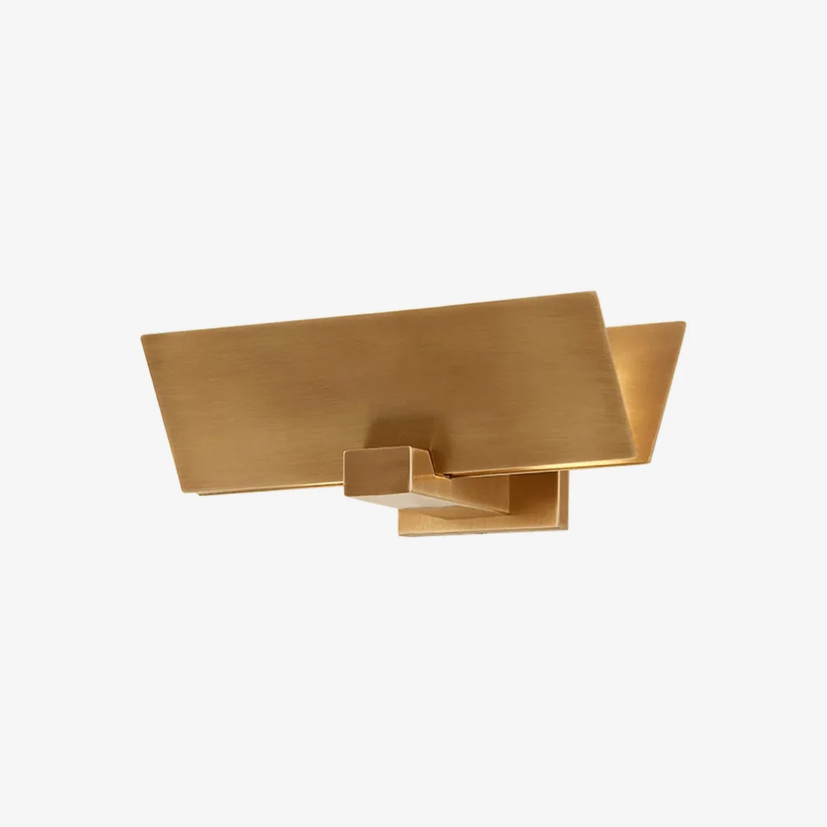 Lander Wall Sconce - Architectural Folded Brass Geometric Wall Light - view 6
