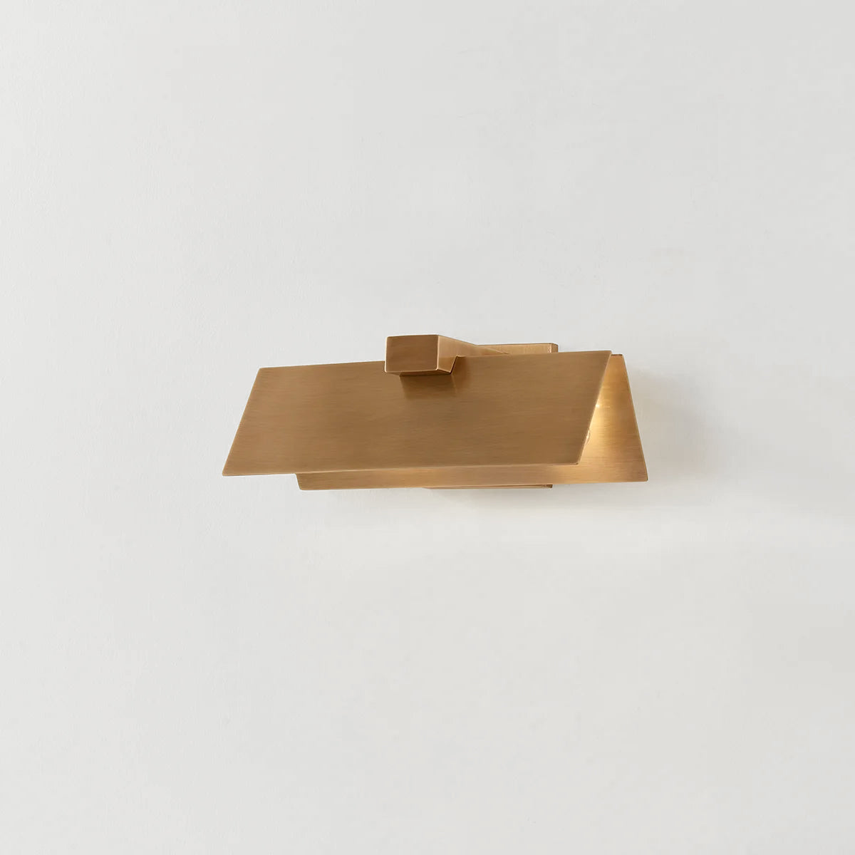 Lander Wall Sconce - Architectural Folded Brass Geometric Wall Light - view 7