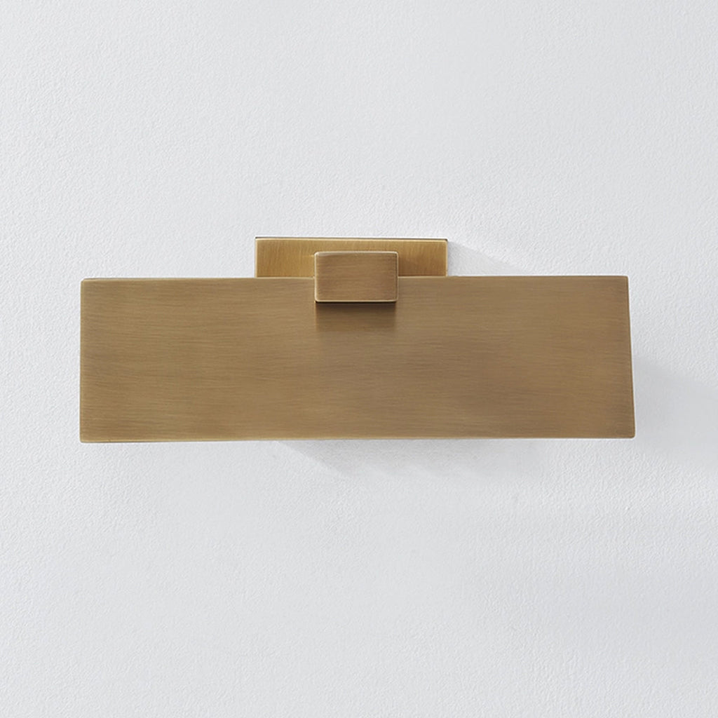 Lander Wall Sconce - Architectural Folded Brass Geometric Wall Light - view 8
