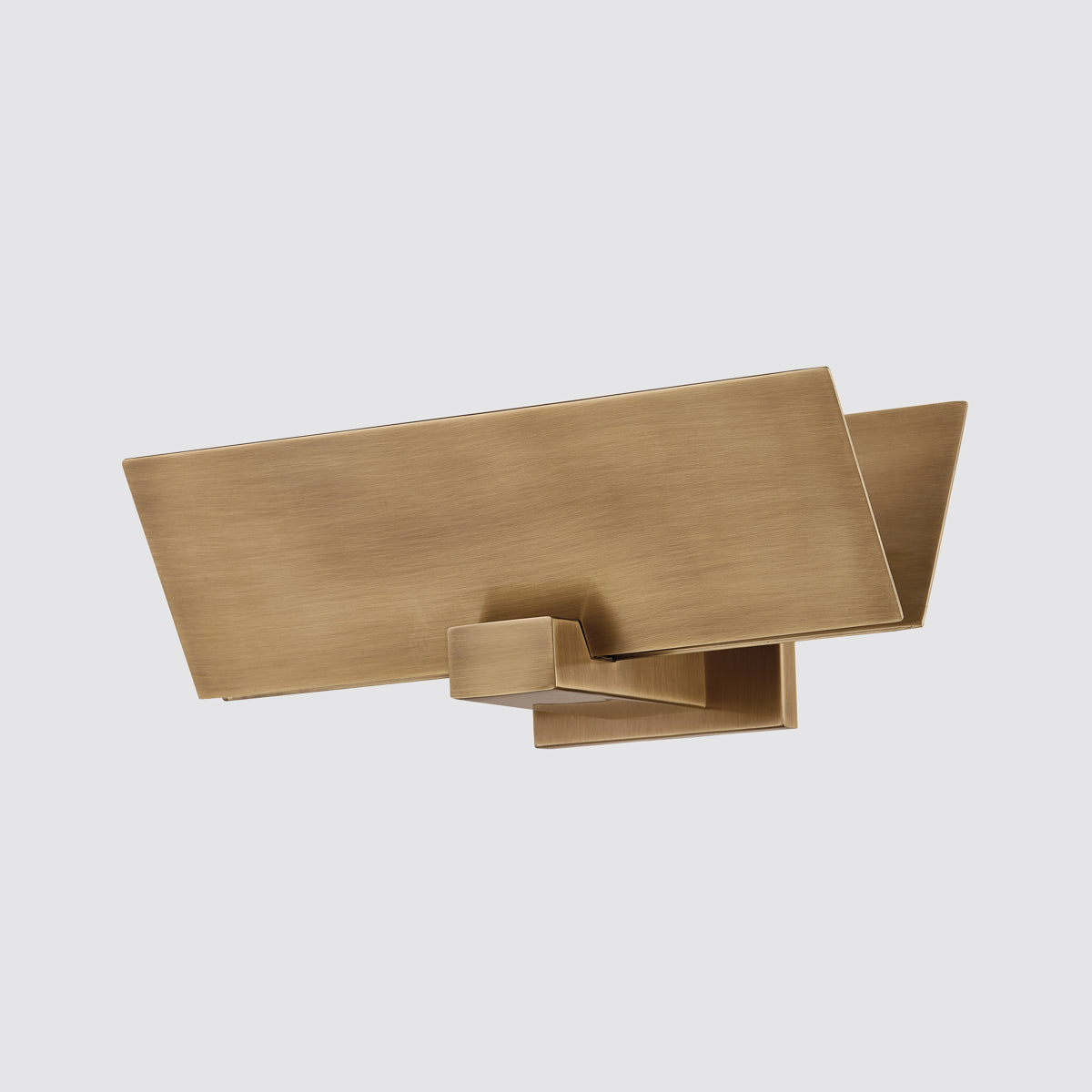 Lander Wall Sconce - Architectural Folded Brass Geometric Wall Light - view 9