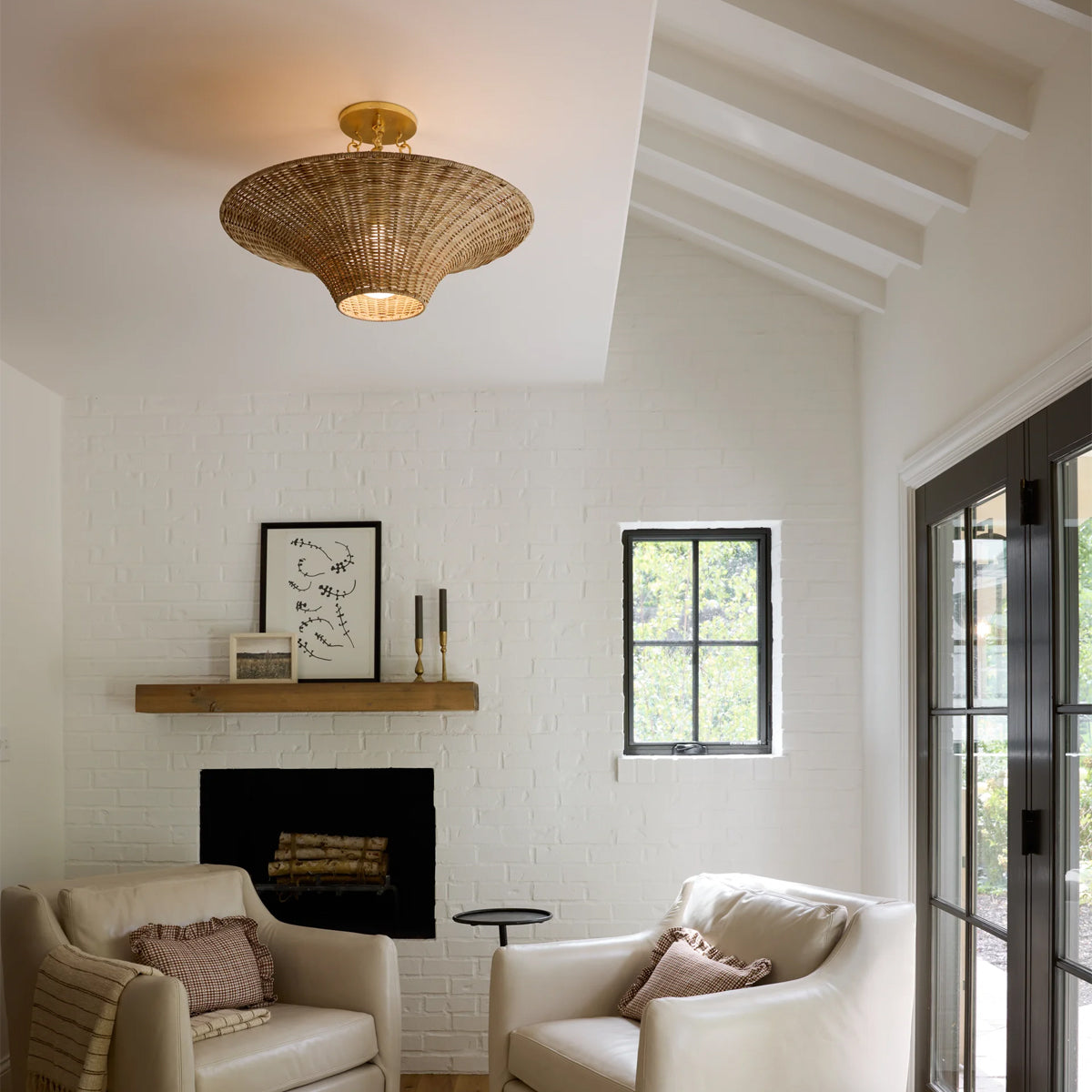 Ketan Flush Mount - Refined Minimalist Close-to-Ceiling Light Fixture - view 2