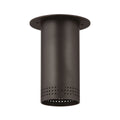 One-Light Perforated Steel Flush Mount Downlight in Brass or Bronze - view 1