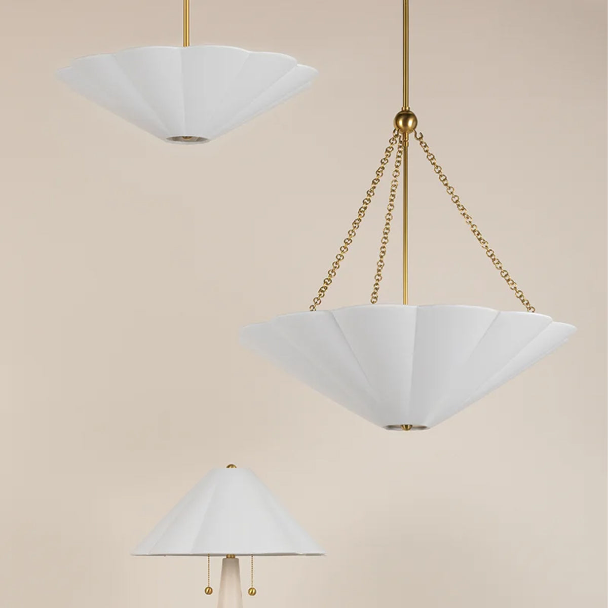 Alana Elegant Semi Flush Ceiling Light - view 4