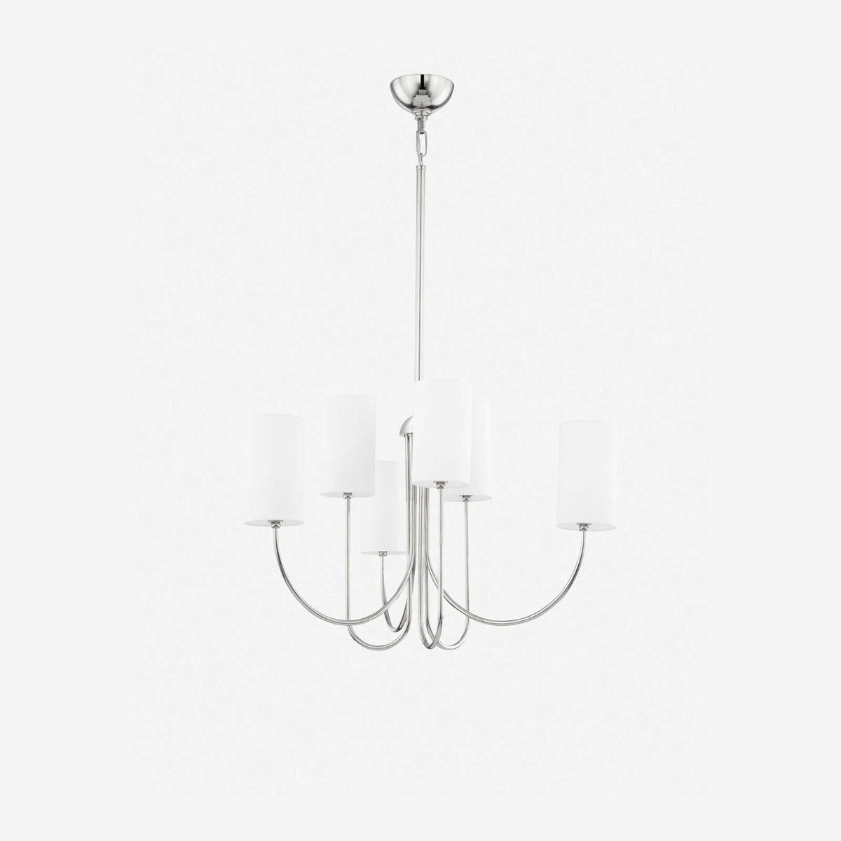 Midford Aged Brass Linen Shade 8 Light Chandelier - view 4