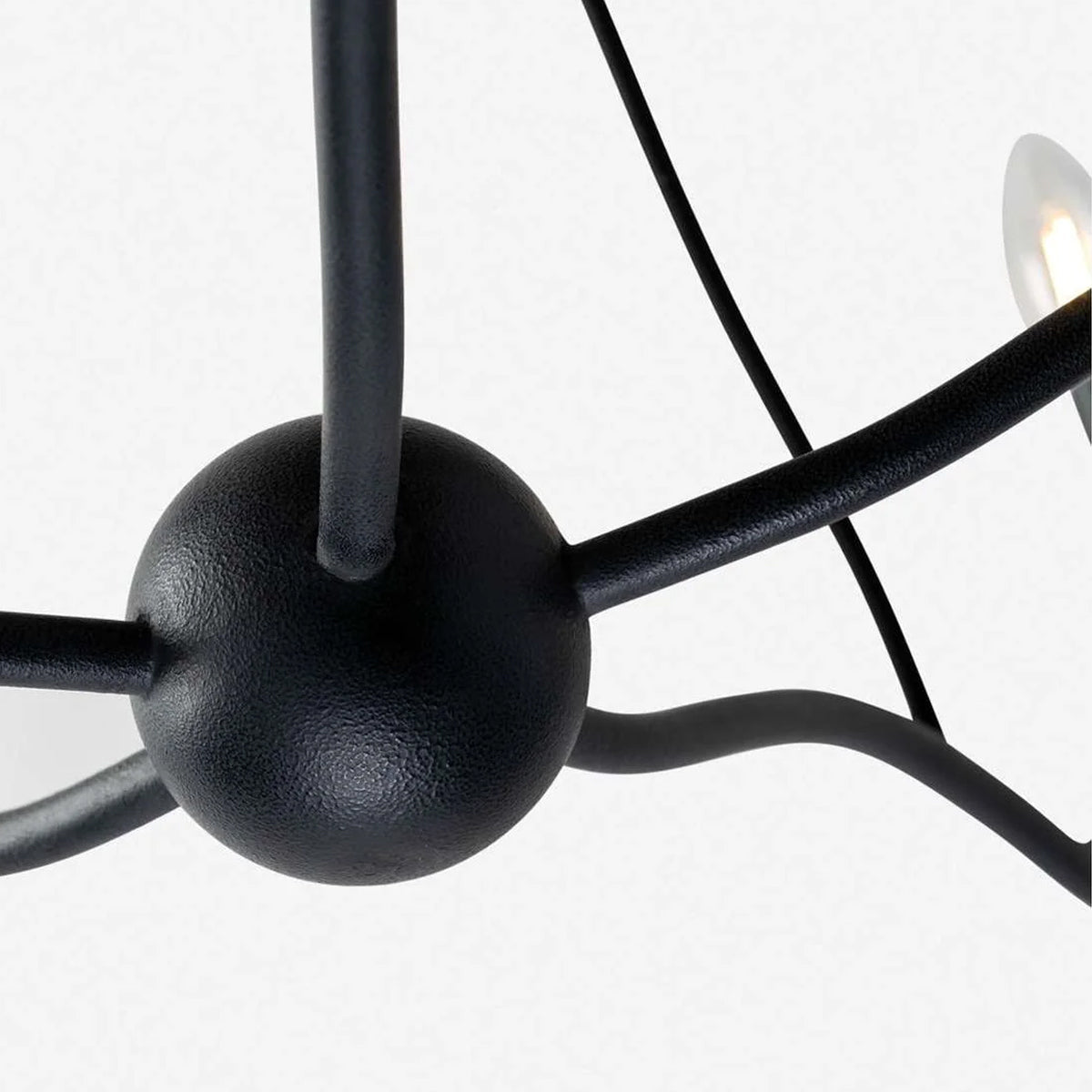 Atherton Industrial Forged Iron 6-Light Chandelier - view 6