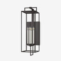 Judy Forged Iron Clear Glass Outdoor Lantern Sconce - view 1