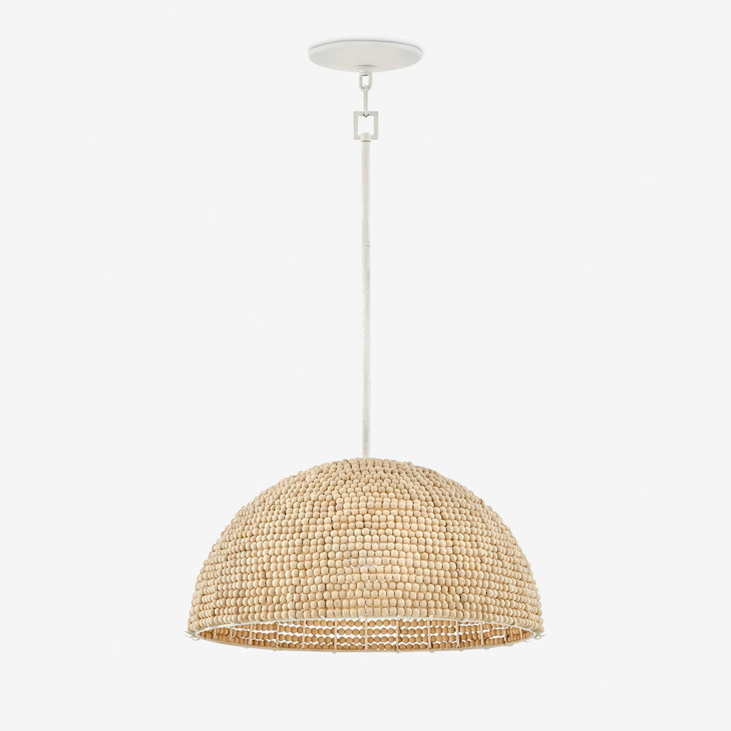 Raquel Artisan Woven Bead Dome Pendant Light - view 1