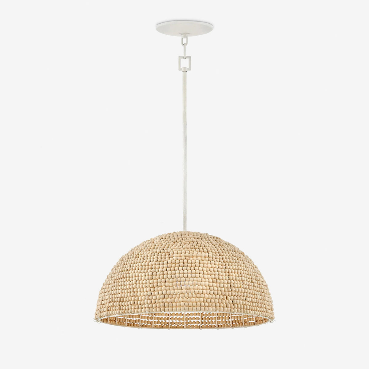 Raquel Artisan Woven Bead Dome Pendant Light - view 1
