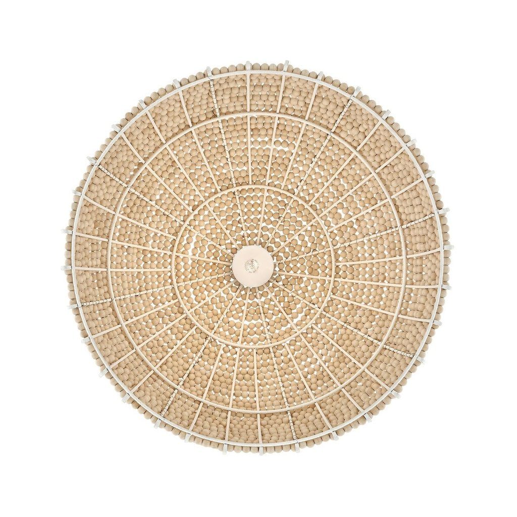Raquel Artisan Woven Bead Dome Pendant Light - view 6