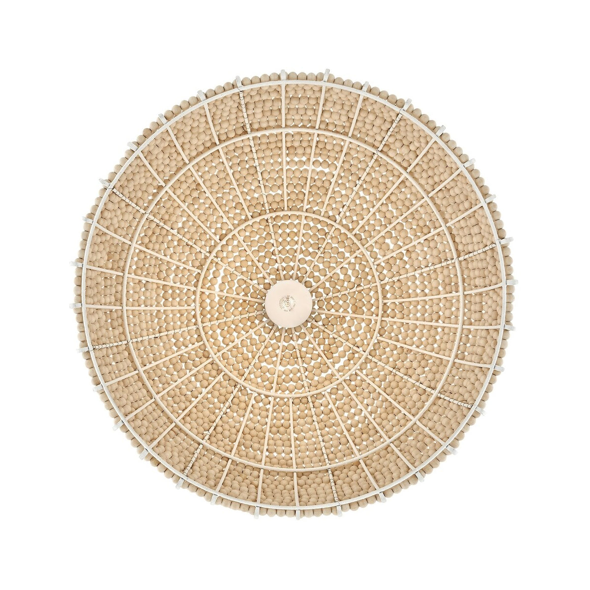 Raquel Artisan Woven Bead Dome Pendant Light - view 6