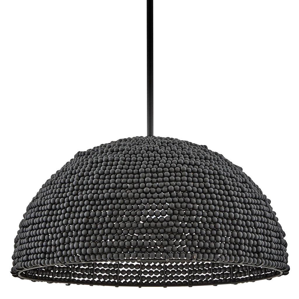 Raquel Artisan Woven Bead Dome Pendant Light - view 9