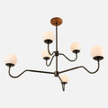 Aurelia Opal Glass Globe Multi-Arm Chandelier - view 1