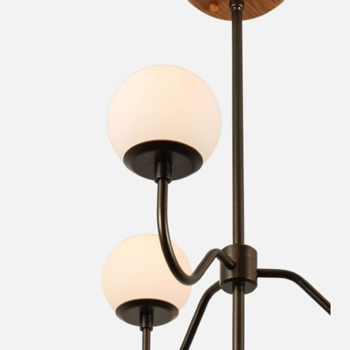 Aurelia Opal Glass Globe Multi-Arm Chandelier - view 3