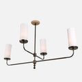 Marlowe Linen Shade Linear Chandelier - view 1