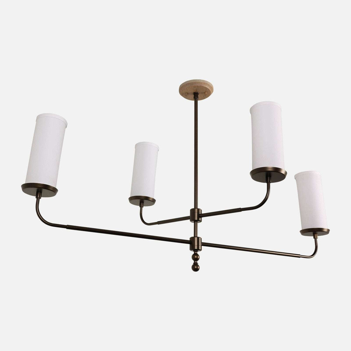 Marlowe Linen Shade Linear Chandelier - view 2