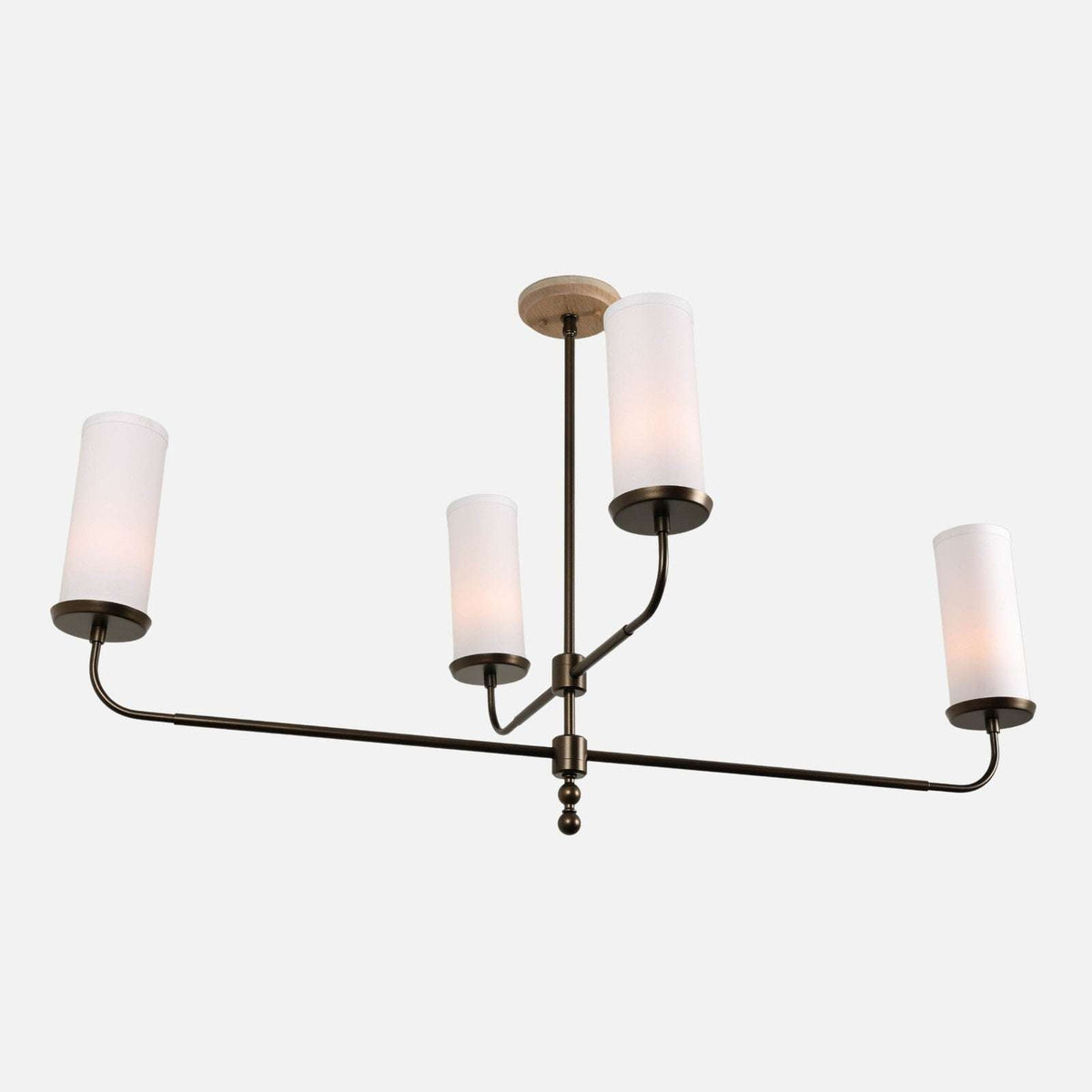 Marlowe Linen Shade Linear Chandelier - view 3