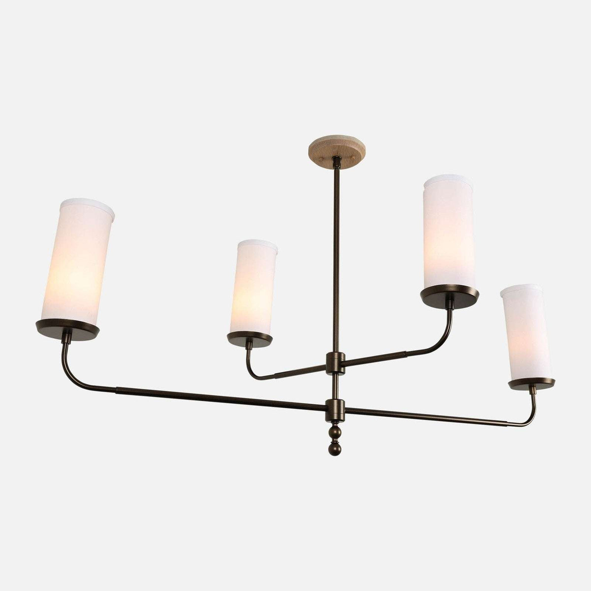 Marlowe Linen Shade Linear Chandelier - view 4