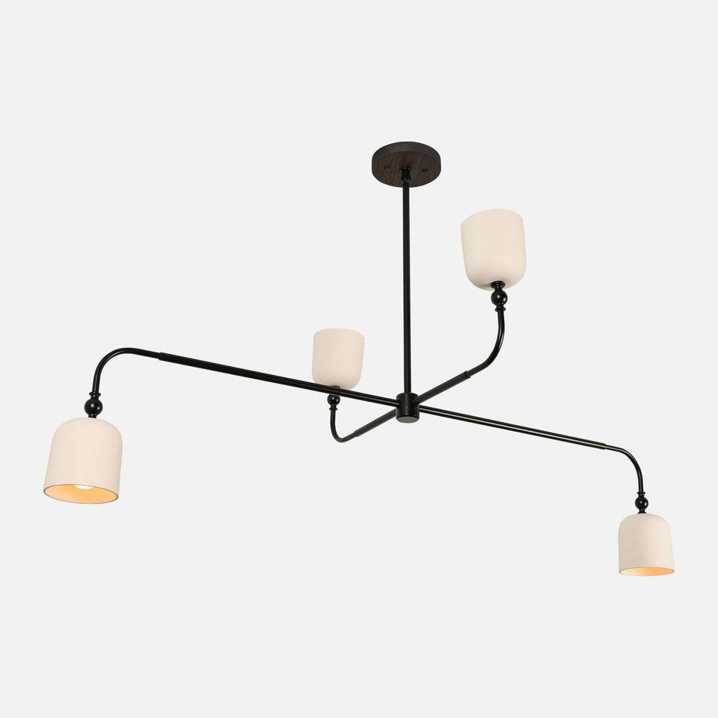 Corwin Artisan Porcelain Shade Multi-Arm Chandelier - view 3