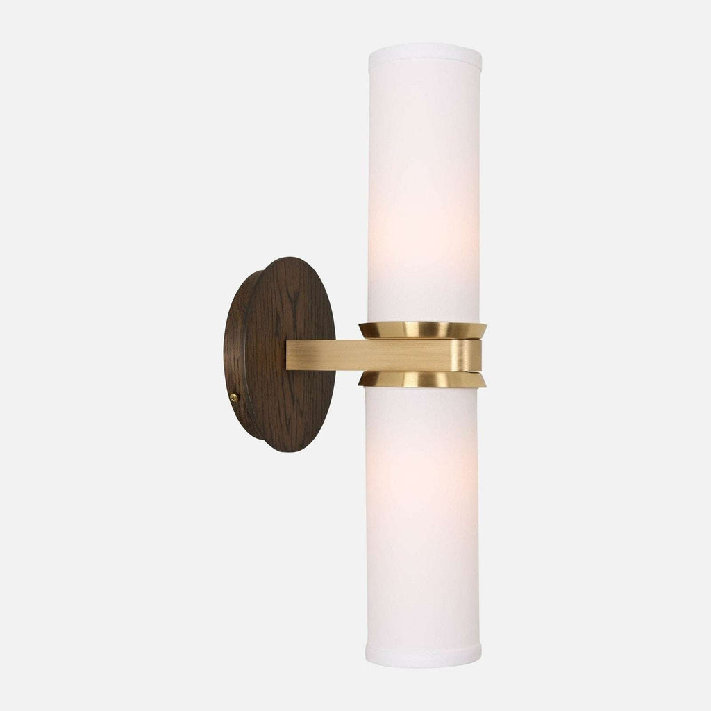 Marlowe Linen Double Wall Sconce - view 7